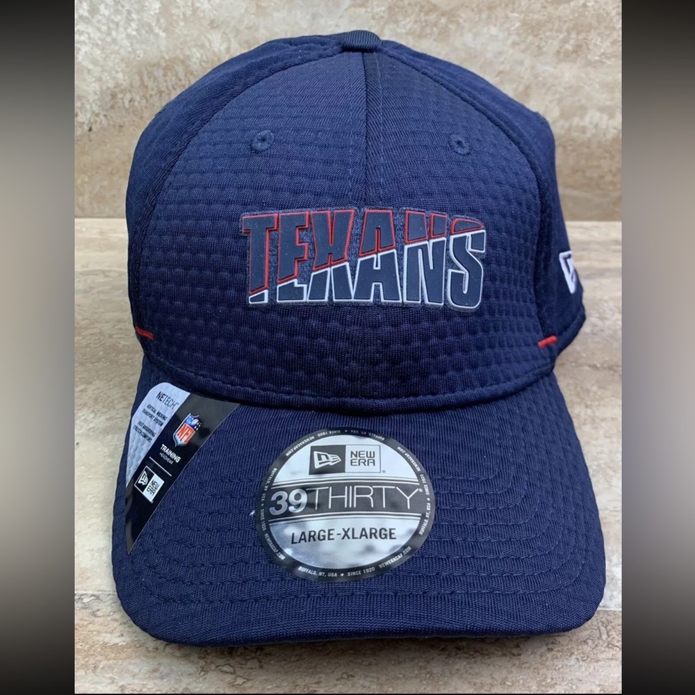 New Era 39thirty Houston Texans NFL 2020 Training Blue Navy Hat